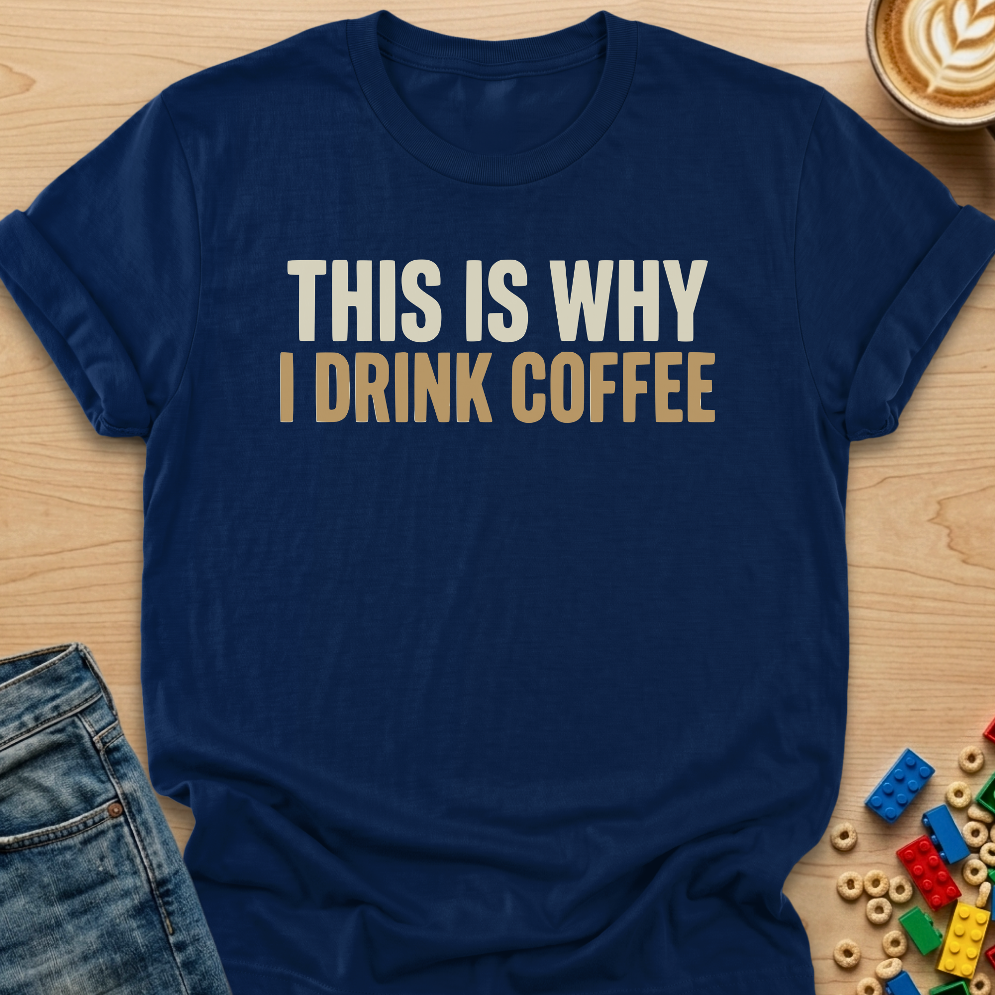 This Is Why I Drink Coffee Stack T-shirt