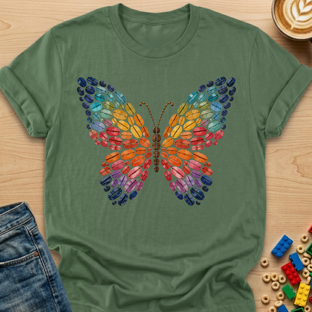Coffee Bean Butterfly T-shirt