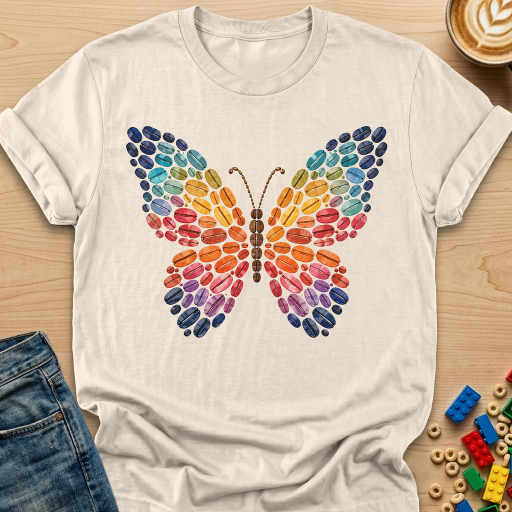 Coffee Bean Butterfly T-shirt