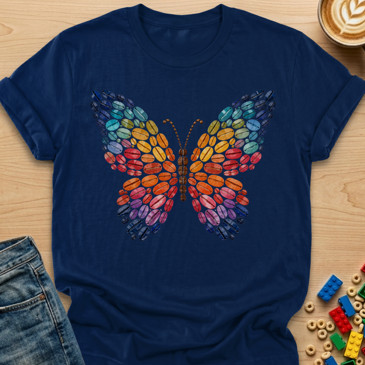 Coffee Bean Butterfly T-shirt