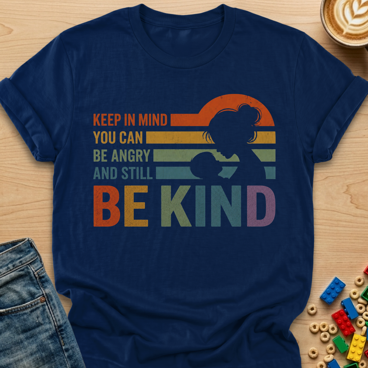 You Can Be Angry And Still Be Kind Silhouette T-shirt
