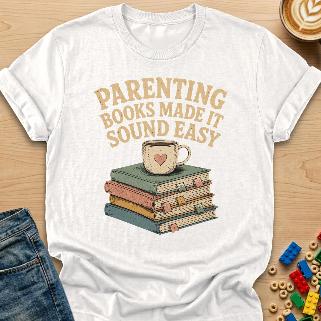 Parenting Books Made It Sound Easy Vintage T-shirt