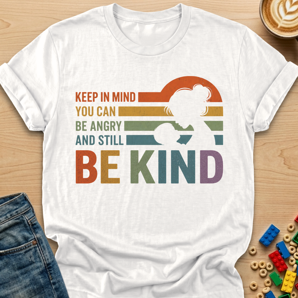 You Can Be Angry And Still Be Kind Silhouette T-shirt