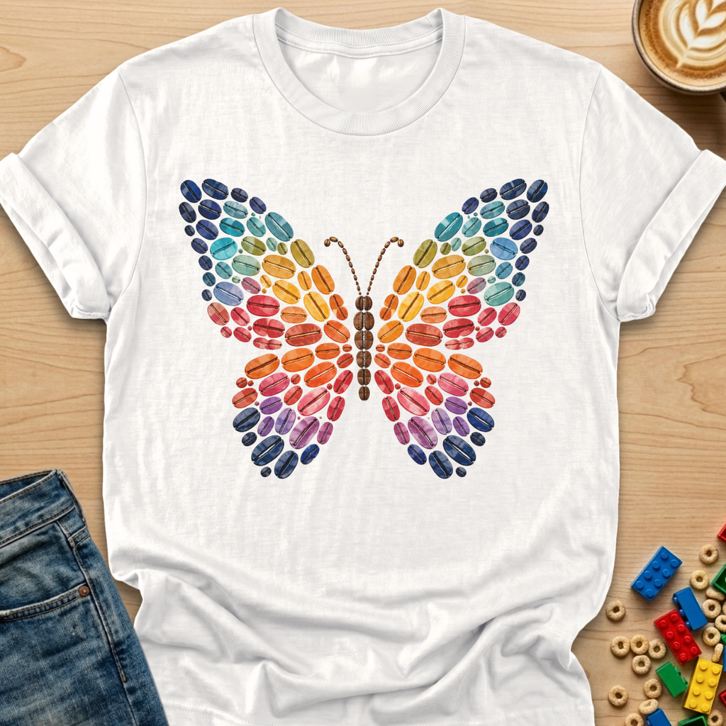 Coffee Bean Butterfly T-shirt