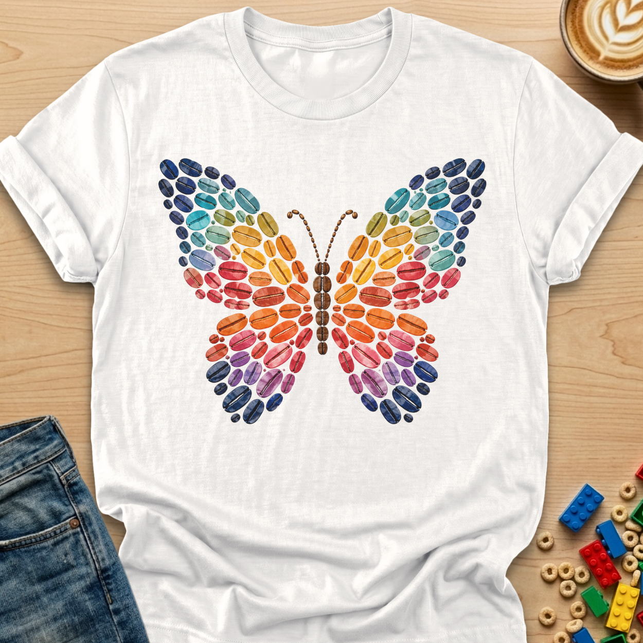 Coffee Bean Butterfly T-shirt